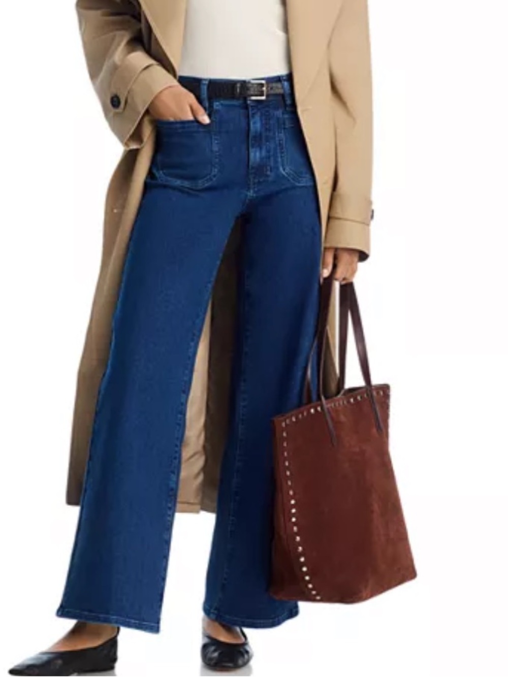 NWT Frame Le Slim Palazzo Modernist Jeans Size 34